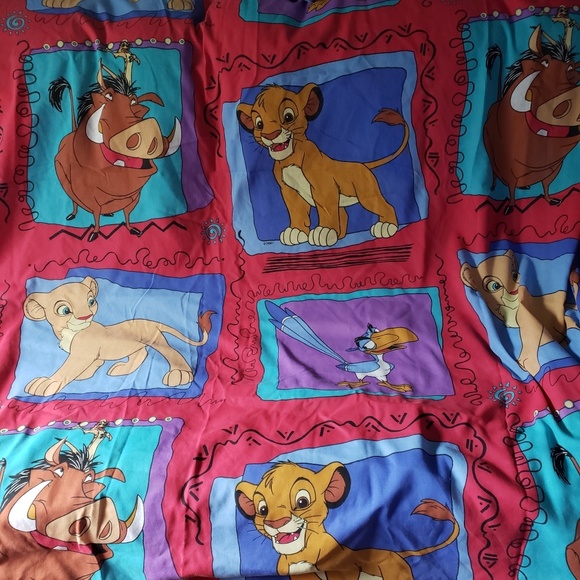 Disney Other - Vintage The Lion King FULL Size Flat Sheet Disney Other - Vintage The Lion King FULL Size Flat Sheet